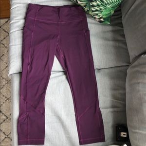 Lululemon Pace Rival leggings, purple, size 4